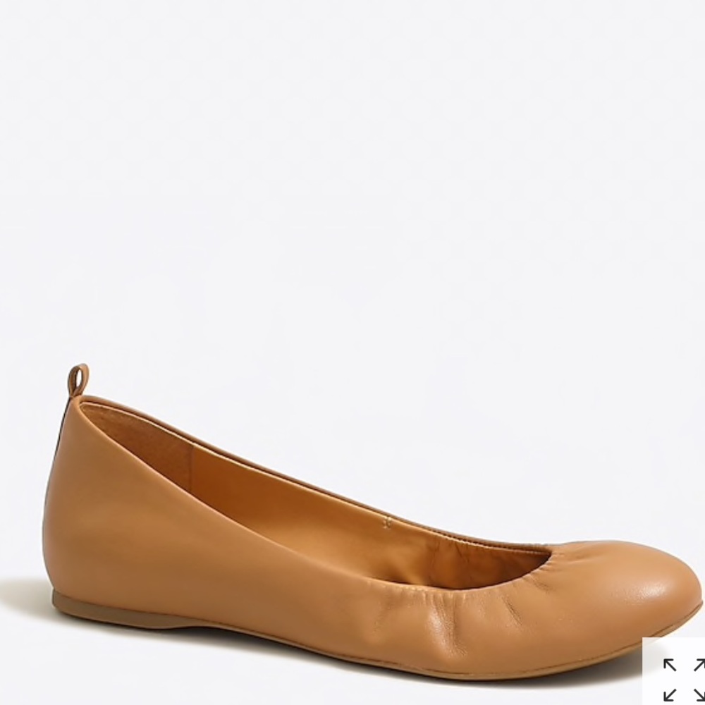 J Crew Factory Anya Leather Ballet Flats - 8